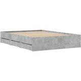  Okvir kreveta s ladicama siva boja betona 120x190 cm drveni | shoptok.hr