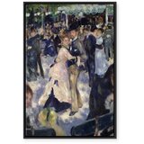  Slika - Pierre-Auguste Renoir – Le Moulin de la Galette detail of the dancers 80x120 U crnom drvenom okviru | shoptok.hr