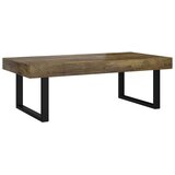  Stolić za kavu tamnosmeđi i crni 120 x 60 x 40 cm MDF i željezo | shoptok.hr