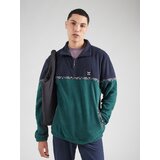 Iriedaily Pulover 'Monte Noe' mornarska / smaragd / črna / bela | Shoptok.si