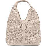 Shelvt Beige openwork shoulder bag Cijene