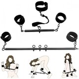 SuperLove Ultimate Adjustable Bondage Spreader Bar Set Black Cijene