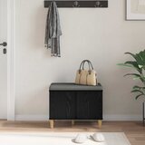  Klupa za hodnik s jastukom s vratima Crni Hrast 60 x 38 x 46 cm | Eponuda.ba