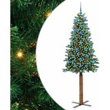  Mršavo božićno drvce Zelena 210 cm PVC i čvrsto drvo bora | shoptok.hr