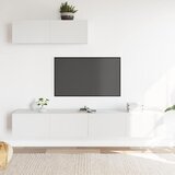  3-dijelni set TV ormarića bijeli od konstruiranog drva Cijene