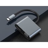  Adapter USB-C na HDMI 4K VGA hub USB 3.0 USB-C napajalnik | Shoptok.si