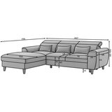 ELTAP Temno siva žametna raztegljiva/s prostorom za shranjevanje kotna sedežna garnitura (desni kot/z ležalnikom) Foble – | Shoptok.si