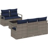  Set sofe 6 pcs Siva i mornarsko plava poliratan | shoptok.hr