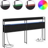vidaXL Skladišno uzglavlje Crni hrast 180 cm Konstruirano drvo | shoptok.hr