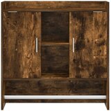  Polica na zidu Zidna montaža Dimljeni hrast 80 x 36 x 80 cm | Eponuda.com