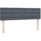 Krevet s oprugama i madracem LED tamnosivi 160x210 cm baršunasti | shoptok.hr