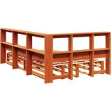  Krevet s regalom za knjige bez madraca 120 x 190 cm od borovine | shoptok.hr