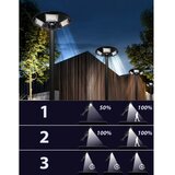  LED solarna ulična lampa sa senzorom LED/22W/6V 6500K IP65 crna + daljinski upravljač | Eponuda.com