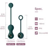 Magic Motion Crystal Duo - set pametnih loptica za gejše - zelena - (2 dijela) | shoptok.hr
