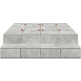  okvir postelje z dodatnim prostorom za shranjevanje Betonsko siva 120x200 cm, (22103382) | Shoptok.si