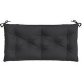  Jastuk za vrtnu klupu crni 110 x 50 x 7 cm od tkanine Oxford | shoptok.hr