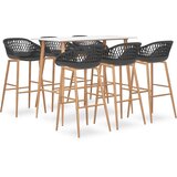  7-dijelni barski set bijelo-sivi | shoptok.hr