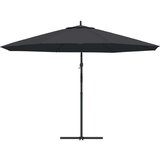  Konzolni suncobran s aluminijskom šipkom 350 cm crni | shoptok.hr