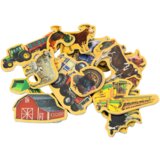  Set of Wooden Magnets, Home Animals, Agricultural Machines, 20 Pieces | shoptok.hr