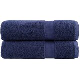 vidaXL Premium ručnici za ruke SOLUND 2 kom. tamnoplavi 50x100 cm 600 g/m² - Modra 50 x 100 cm 2 | shoptok.hr