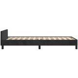 Posteljni okvir z vzglavjem črn 100x200 cm žamet, (20904932) | Shoptok.si