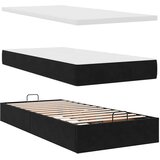  Otomanski krevet s madracem i LED crna 80x200cm baršun | shoptok.hr
