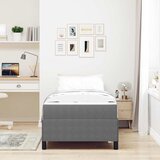  Krevetna konstrukcija Svijetlo siva 90 x 190 cm tkanina | shoptok.hr