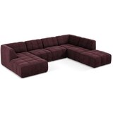 Makamii Bordo baršunasti kutna garnitura (u obliku slova "U") Aloha – | shoptok.hr