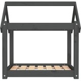  Krevet za pse sivi 71 x 55 x 70 cm od masivne borovine | shoptok.hr