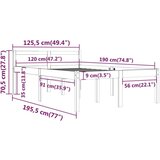  Postelja za starejše 120x190 cm trdna borovina, (20648142) | Shoptok.si