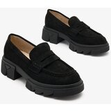 Resti Black women's openwork moccasins Lace Glide | Shoptok.si