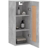  Zidni ormarić boja betona 34,5x34x90 cm od konstruiranog drva | shoptok.hr