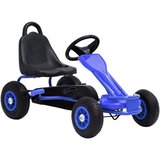 vidaXL Go-Kart s Pedalama i Pneumatskim Gumama Plavi Cijene
