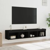 TV ormarići s LED svjetlima 2 kom crni 80x30x30 cm | Eponuda.ba