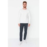 Trendyol Navy Blue Men's Regular Fit Striped Woven Pajama Bottoms | shoptok.hr