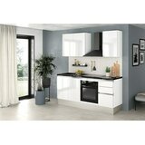 Marinelli Cucine Kuhinjski komplet Gianna (Širina: 195 cm, Bijele boje, Lijevi graničnik, S električnim uređajima) | shoptok.hr