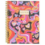 Goldbuch spiralna bilježnica na crte A5 Good Vibes Hearts Cijene