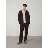 Reserved Majica s kapuljačom na patentni zatvarač - smeđi | shoptok.hr