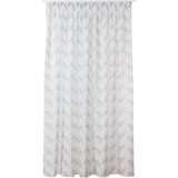 Mendola Fabrics Bela/zelena prosojna zavesa 300x260 cm Seva – | Shoptok.si