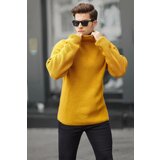 Madmext Mustard Turtleneck Knitted Sweater 6858 Cene