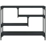  Konzolni stol crni 100 x 30 x 75 cm od konstruiranog drva | shoptok.hr