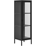 House Nordic Črna kovinska vitrina 40x140 cm Brisbane – | Shoptok.si
