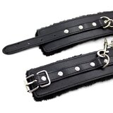 LateToBed BDSM Line Okovi Black Padded Interior | Shoptok.si