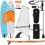  Naduvivi SUP s jedrom TRITON 330 x 76 x 15 cm Plava za | Eponuda.com