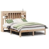 vidaXL Knjižna postelja brez vzmetnice 135x190 cm trdna borovina | Shoptok.si