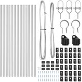  Stup za ogradu 13 pcs Srebrno Čelik | shoptok.hr