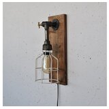 Opviq Zidna lampa E27 Max 200W, smeđe-crna | Eponuda.ba
