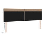  LED glava kreveta Boja cappuccina 180 cm Lažna koža | shoptok.hr