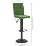 vidaXL Barski stolček temno zelen žamet, (20967342) | Shoptok.si