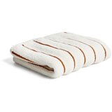 Kave Home Oranžna/bež frotirna bombažna brisača 30x50 cm Dorane – Cene